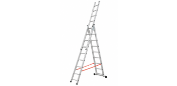 Escaleras - ESCALERA ALUMINIO PROFESIONAL TRIPLE COMBINADA 3X9 PELD