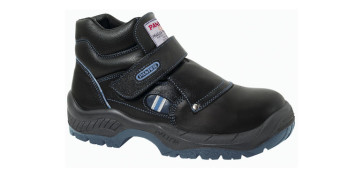 Calzado de seguridad - BOTA SEGURIDAD FRAGUA VELCRO PLUS NEGRO S3 T-39 PU/TPU