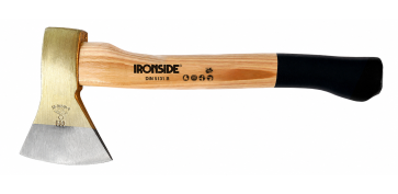 PROMO IRONSIDE - HACHA 800 GR. 380 MM. HOJA CON DOBLE CUÑA, NORMA: DIN 5131
