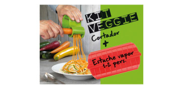 Coccion - ESTUCHE VAPOR 1-2 +ESPIRAL MICROPLANE KIT VEGGIE