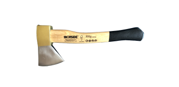 PROMO IRONSIDE - HACHA 300 GR. 300 MM. (CAMPING) MANGO DE FRESNO PULIDO