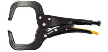 Grapadoras y Sujeción manual - SARGENTO GRIP DE ACERO CUELLO DE CISNE 288 MM. APERTURA: 0-110 MM.