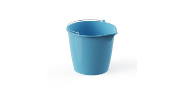 Utiles de limpieza - CUBO AGUA 13 L ASA METALICA AZUL CLARO