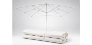 Mesas y Sillas - TELA RECAMBIO PARASOL 9647821 BLANCA
