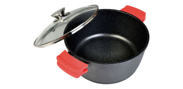 Menaje - CAZUELA ALTA ALUMINIO FUNDIDO ECOCHEF 28 CM