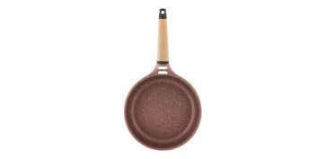 Coccion - SARTEN INDUCTION TERRACOTA MANGO CEDRO 20 CM