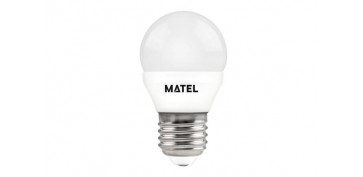 Ahorro de energia - LAMPARA ESFERICA LED AL+PCE27 7W LUZ CALIDA