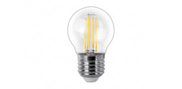 Ahorro de energia - LAMPARA ESFERICA LED CLARA FILAMENTO E27 4 W LUZ CALIDA