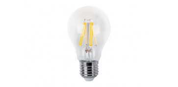 Ahorro de energia - LAMPARA ESTANDAR LED FILAMENTO CLARA E27 6 W LUZ FRIA