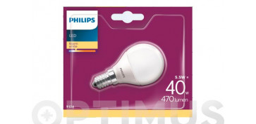 Ahorro de energia - LAMPARA LED STANDARE14 5,5W LUZ CALIDA