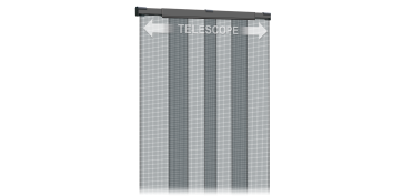 Exterminador de insectos - MOSQUITERA CORTINA TELESCOPICA PUERTA130 X 250 CM