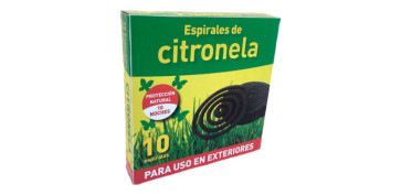 Plantas y cuidado de las plantas - ESPIRAL ANTIMOSQUITOS CITRONELA 10 UNIDADES