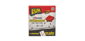 Exterminador de insectos - ZUM GEL TRAMPA CUCAS 4 UNIDADES 