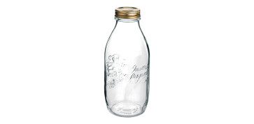 BOTELLA VIDRIO 1 L 4 ESTACIONES CON TAPA 