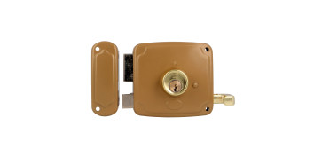 CERRADURA 72 U-80 ESMALTADO ORO IZDA