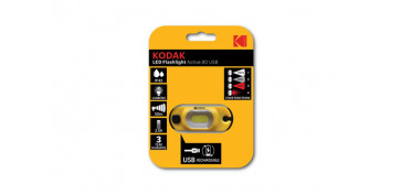 Linternas - LINTERNA FRONTAL KODAK ACTIVE RECARGABLE 80 LM - USB