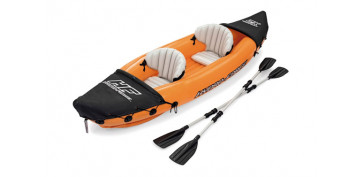 Camping, playa y aire libre - KAYAK DOBLE INFLABLE LITE-RAPID CON 2 REMOS 321 X 88 X 42 CM