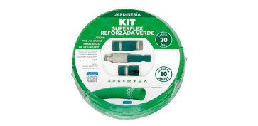 FOLLETO JARDIN 2025 OPTIMUS - MANGUERA SUPER FLEX REFORZADA Ø 15 MM CON ACCESORIOS 15 M