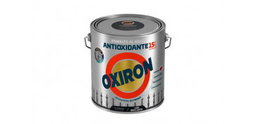 Esmaltes - ESMALTE ANTIOXIDANTE AGUA OXIRON LISO BRILLANTE 2,5 L GRIS METAL
