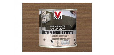 Proteccion y tratamiento para madera - BARNIZ INTERIOR ULTRA RESISTENTE MATE 250 ML NOGAL