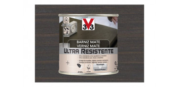 Proteccion y tratamiento para madera - BARNIZ INTERIOR ULTRA RESISTENTE MATE 250 ML WENGUE
