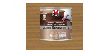 Proteccion y tratamiento para madera - BARNIZ INTERIOR ULTRA RESISTENTE SATINADO 250 ML ROBLE OSCURO