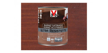 Proteccion y tratamiento para madera - BARNIZ INTERIOR ULTRA RESISTENTE SATINADO 750 ML CAOBA