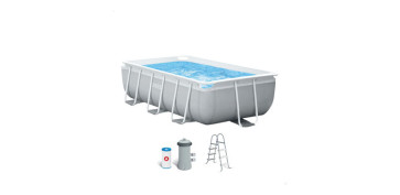 Piscinas, accesorios y complementos - PISCINA PRISM FRAME RECTANGULAR 300X175X80 CM CON BOMBA Y ESCALERA