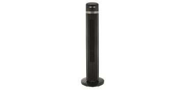 Ventiladores y extractores - VENTILADOR TORRE NEGRO TEMPO 15H CON MANDO 50W H1013CM