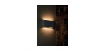 Iluminacion vivienda - APLIQUE EXTERIOR BERN NEGRO IP54 580LM 12W