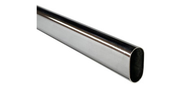TUBO ARMARIO CROMADO OVAL 3M 25X15 10UDS