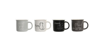 Textil y costura - MUG PORCELANA 36 CL GATO SURTIDO
