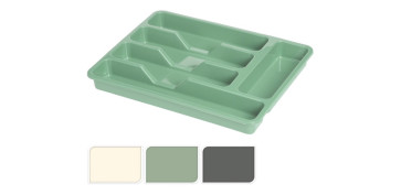 COMPLEMENTARIA HOGAR 2025 - CUBERTERO PLASTICO SURTIDOS 33,5 X 26,5 X H 3,5CM