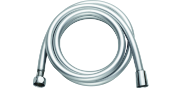 Griferia - FLEXO DE DUCHA 170 CM PVC CONEXIONES DE LATON Y ACERO INOX GRIS SATINADO