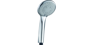 Griferia - MANGO DE DUCHA DE 9.7CM CON 3 FUNCIONES EN ABS CROMADO Y ECONOMIZADOR DE CAUDAL