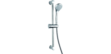 Griferia - KIT DE BARRA DE DUCHA DE ACERO INOXIDABLE DE 52 CM MANGO DUCHA E 65 CM CON 5 FUNCIONES CROMADO