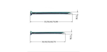 PUNTAS ACERO 3,4 X 60 MM 1KG 