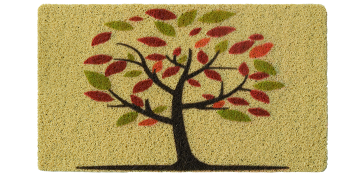 Decoración - FELPUDO COCO DECORADO 40X70CM ARBOL