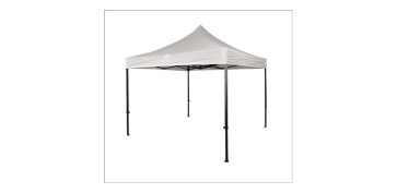 CARPA PLEGABLE ACERO REFORZADA 3 X 3 M BLANCO