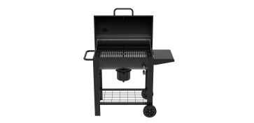 Barbacoas - BARBACOA CARBON BARRIL CON MESA AUXILIAR 116 X 58 X 118 CM