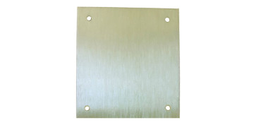 Cerraduras - PLACA CERRADURA 80X80MM CIEGA M-51/8080C, LATON MATE