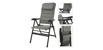 FOLLETO JARDIN 2025 OPTIMUS - SILLA CAMPING PLEGABLE GRIS 76 X 57 X 118 CM