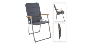 FOLLETO JARDIN 2025 OPTIMUS - SILLA CAMPING PLEGABLE GRIS 62 X 55 X 92 CM