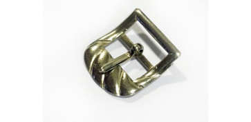 Antigüedades - HEBILLA PEQUEÑA CROMADA 12MM ONDAS